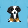 thumbnail image 4 of Inktastic Bernese Mountain Dog Women's V-Neck T-Shirt, 4 of 5