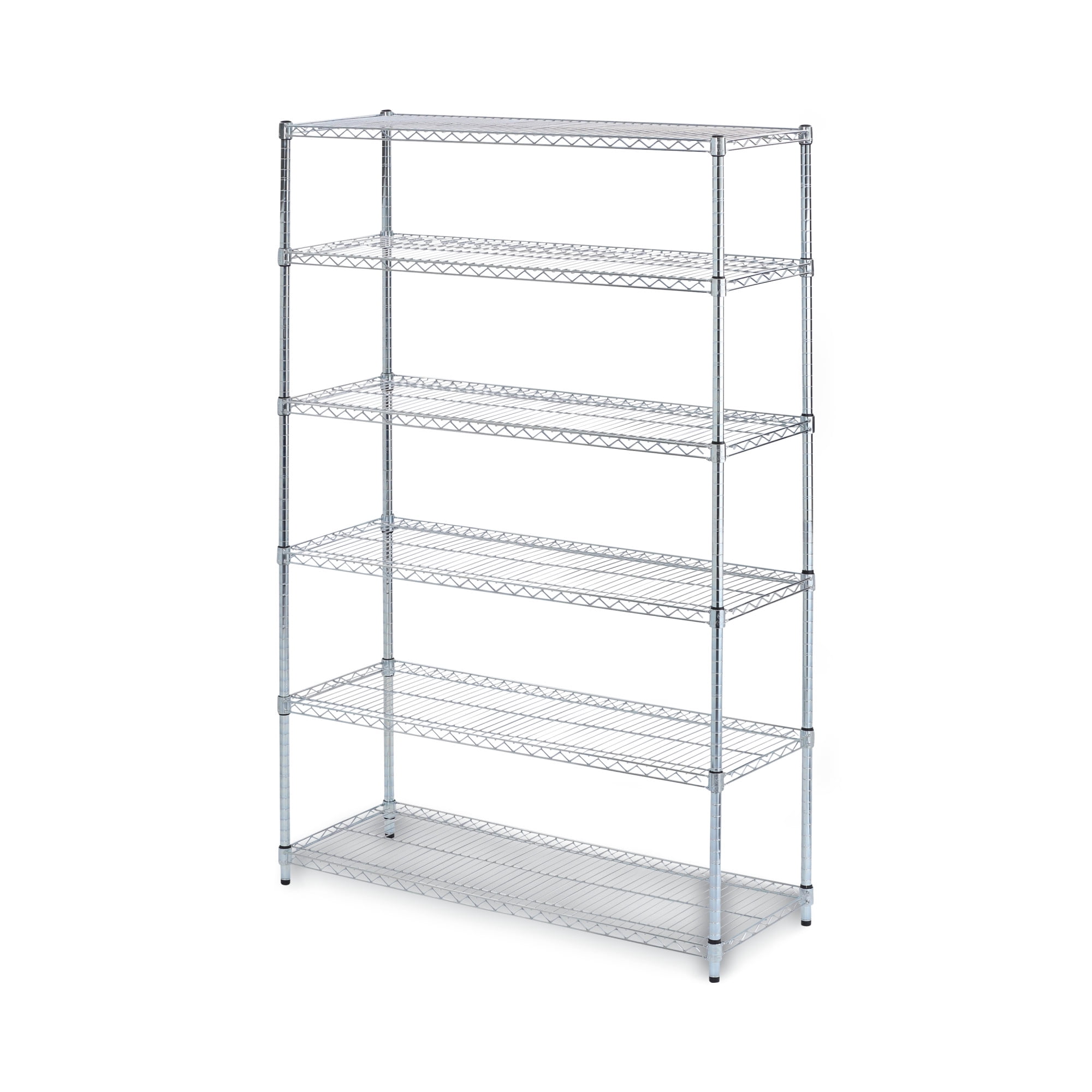 Alera NSF Certified 6-Shelf Wire Shelving Kit, 48 x 18 x 72, Silver -ALESW664818SR