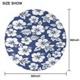 thumbnail image 6 of Pioneer Flower Floral Print Pattern Round Tablecloth 60"x60",Wrinkle Wipeable Table Cloth for Kitchen Dining Room Picnic Patio Party, 6 of 6
