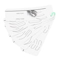 thumbnail image 3 of Modèle de Microblading, Réutilisable 5 Modèles Différents Outil Pratique de Microblading Facile pour les Débutants pour les Filles, 3 of 8