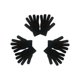 thumbnail image 1 of wonima44 3 Pairs Magic Gloves Men Women Black Warm Winter Knit Gloves for Kids Teens Adults Cold Weather Gloves Boys Girls, 1 of 1