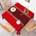 thumbnail image 5 of Tchckioa Merry Christmas Square Tablecloth,Waterproof Table Cloth for Kitchen,52x52 Inch, 5 of 7