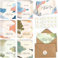 thumbnail image 1 of xianyou-24 Pack Scented Thank You Cards with Kraft Envelopes & Matching Stickers, Scratch & Sniff Bulk Greeting Cards, 4x6 Inch Thank You Notes for Wedding, Business, Baby & Bridal Shower, Graduation, 1 of 4