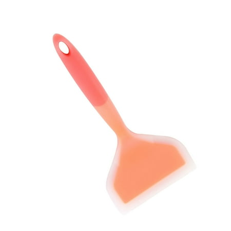 

Piartly Handy Wide Silicone Spatulas Cookware Heat-resistant Turner Baking Cooking Tool Burr-free Smooth Bakery Accessory Orange