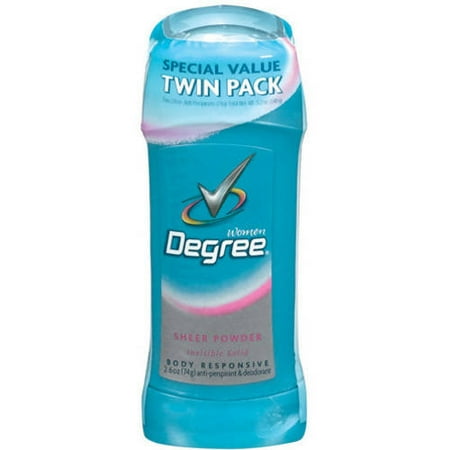Degree Dry Protection Sheer Powder Antiperspirant Deodorant, 2.6 oz, Twin Pack