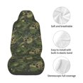 thumbnail image 4 of Wukai Green Camouflage Skull Full Set Car Seat Covers with Soft Padding Universal Auto Front Seats Protector and Cushion Mat, 4 of 5