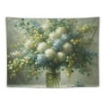 thumbnail image 5 of JRXY Vintage White Rose Floral Painting Foils Abstract Blossom in Vase Picture Tapestry Painting, 5 of 6