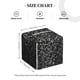 thumbnail image 4 of Fotbe Black And White Dotted Porta Pañuelos Decorativo de Cuero, Caja Cuadrada Moderna para Pañuelos Faciales, Organizador y Dispensador 5x5x5'', 4 of 7