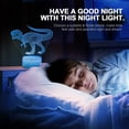 thumbnail image 2 of Lámpara de dinosaurio, luz nocturna 3D de dinosaurio para niños, 16 colores, control táctil inteligente y remoto, luz nocturna LED regulable para dormitorio, juguetes y regalos de cumpleaños para niño, 2 of 5