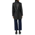 thumbnail image 2 of Cole Haan Women's Leather Mid-Length Coat (Black, XL), 2 of 3