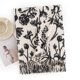 thumbnail image 1 of Bufanda de invierno NQ con estampado de flores de tinta y borlas suave y cálido, 1 of 4