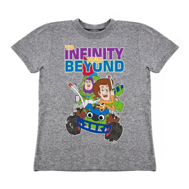 Playera Para Niño Disney Toy Story Cuello Redondo Manga Corta Talla 10 Gris Jaspe