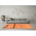 thumbnail image 3 of Ahgly Company Indoor Square Abstract Orange Modern Area Rugs, 4' Square, 3 of 4