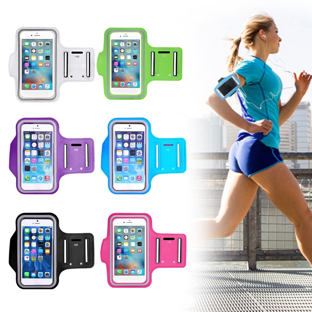 Skin-Friendly Sweatproof Sports Running Armband with Key and Headphone Slot for Phones up to 6.1-Perfect for Jogging Gym Gritin Running Armband for iPhone 12/12 Pro/SE 2020/11/11 Pro/XS/XR/X 