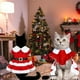 thumbnail image 4 of Disfraz Navideño de Papá Noel para Mascotas: Vestido Rojo Navideño con Cinturón y Collar para Gatos y Perros Pequeños, Ideal para Fiestas Navideñas, Ideal para Sesiones de Fotos, Poliéster Suave., 4 of 6