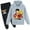 Gray, variant on One Piece Pullover Hooded Sweatshirt and Sweatpants Set,Casual Long Sleeve Hoodie Anime Tracksuit for Teen