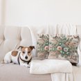 thumbnail image 4 of Ambesonne Floral Eucalyptus Throw Pillow Cover 2 Pack, Boho Wild Abloom, 20", Pale Rose Laurel Green, 4 of 7