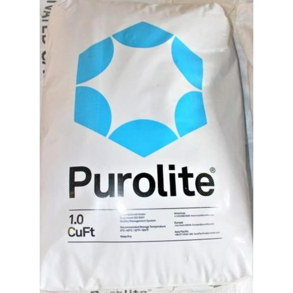 Purolite C-100E Cationic Resin Replacement for Water Softener 1 CuFt Bag Media
