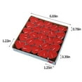 thumbnail image 4 of Taotanxi Tea Lights Candles Set - 50 Pcs Heart Shaped Tealight Candles Smokeless Tea Candle Unscented Soy Candle for Dating, Weddings, Anniversaries(Red), 4 of 9