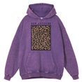 thumbnail image 2 of Sudadera con capucha retro desgastada con textura de leopardo para hombre, sudadera de algodón 100 %, ropa informal holgada de estilo hip hop, 2 of 4