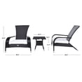 thumbnail image 5 of SAFAVIEH Edna Outdoor Patio 3 Piece Lounge Set, Black/White, 5 of 11