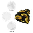 thumbnail image 3 of Kdxio Sunflower (2) Winter Beanie for Men Women Beanie Knit Hat Cuffed Cap Beanie Knit Chunky Snow Cap, 3 of 6