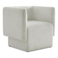 thumbnail image 1 of Meridian Furniture Vera Cream Boucle Fabric Accent Chair, 1 of 12