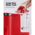 thumbnail image 5 of Single Serve Coffee Maker with , Ground Coffee & Tea Compatibility, 6-14oz Adjustable Sizes, 40oz Water Reservoir, Red, 5 of 6