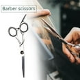 thumbnail image 4 of 4CR Barber Scissors Household Professional Hairs Cutter for Hairdresser Supplies, 4 of 9
