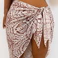thumbnail image 5 of under $10 Charella Women's Fashion Printing Casual One Sheet Tie Beach Skirt Brown,One Size, 5 of 7