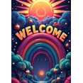 thumbnail image 4 of Welcome Backdrop Banner Vibrant Sunburst Design Perfect for Party Showers Office Decor Photography Background Celebration Event Decorations Cloud Elements, 4 of 4