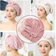 thumbnail image 2 of Jseng 3 Gorros De Toalla Para El Cabello De Microfibra, Extra Suaves Y Ultra Absorbentes, Gorros De Secado Rápido Para El Cabello, Toalla, Envoltura De Turbante Para Cabello Mojado Para Mujeres, 2 of 5