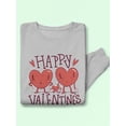 thumbnail image 3 of Happy Valentine's Day Hearts Sweatshirt Men -Smartprints Designs, Male Medium, 3 of 4