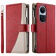 thumbnail image 5 of Funda cartera GANGXUN para OPPO Reno 10 Pro 5G , cuero PU con tarjetero, cremallera, correa de mano, soporte y protección 587°, 5 of 6