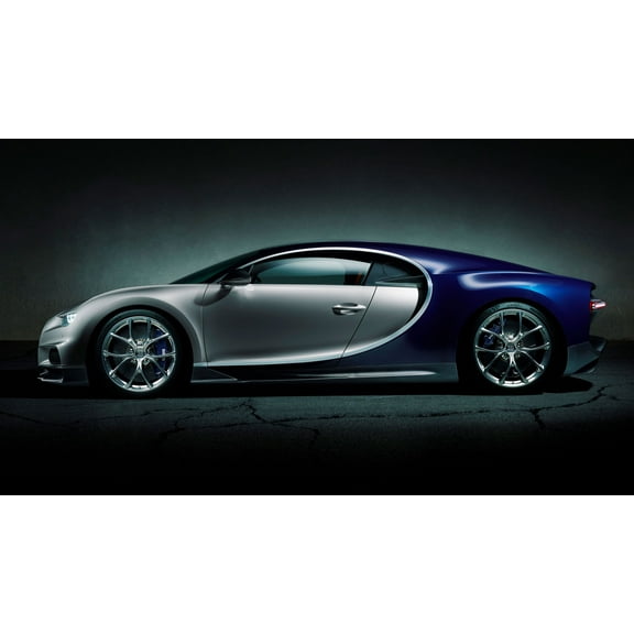 24x42in Laminated Bugatti Chiron engine