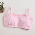 thumbnail image 2 of WUANDIXFA Sports Bras Girls Seamless Training Bra Double Layer with Adjustable Strap First Bras Cami Crop,Light Pink,7-8 Years, 2 of 7