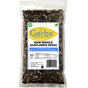 GERBS Raw Whole Sunflower Seeds, 32 oz (2 lb re-closeable bag), Top 14 Food Allergen Free, Non GMO, Vegan, Keto, Paleo Friendly