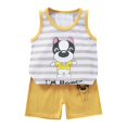 thumbnail image 3 of Hiijoy Toddler Boys Summer Outfits Cartoon Print Soft Tank Top & Shorts Set, Sizes 4-5T, 3 of 3