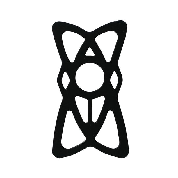 Toystoory Soporte de teléfono móvil para bicicleta, banda de agarre, bicicletas de montaña, ciclismo de carretera, motocicleta, teléfono Ciclismo Negro