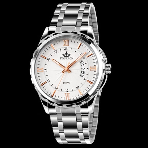 Men's Watch Quartz Watch Wristwatch Calendar Luminous Stainless Steel Watch Men's Quartz Watch Non-Mechanical Waterproof Watch Men's Watch Wristwatch Men