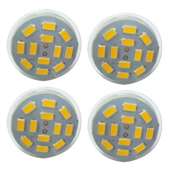 4X 6W GU4(MR11) LED Spotlight MR11 12 SMD 5730 570 DC 12V, Warm White
