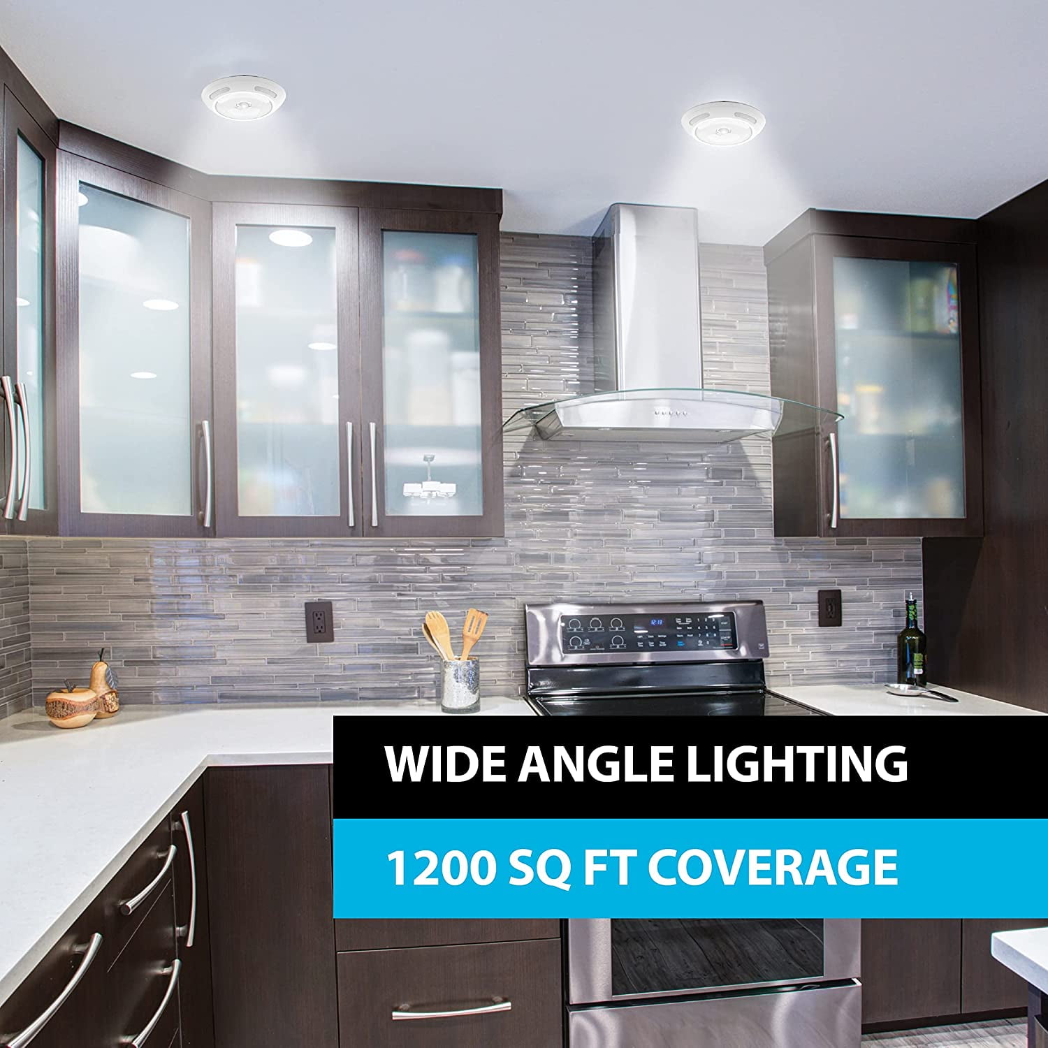 Bell+Howell Ceiling Light Wireless Motion Activated Battery Ceiling Light with Control