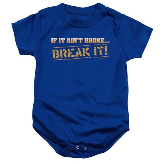 Trevco ATY282-SS-4 Break It-Infant Snapsuit, Royal Blue - Extra Large 24 Mos
