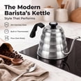 thumbnail image 5 of Gooseneck Kettle, 40oz 304 Stainless Steel Stovetop Kettle with Thermometer for Pour Over Coffee and Tea Brewing, 5 of 7