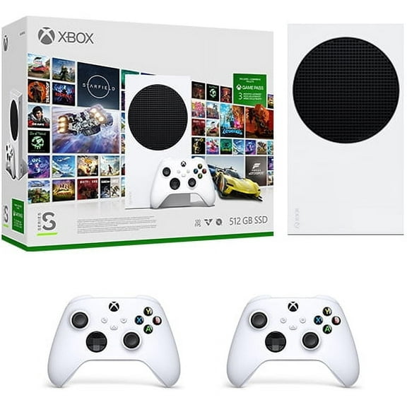 Xbox Series S   Xbox Wireless Controller Robot White   3 Month Game Pass