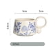 thumbnail image 2 of Taza de cerámica china esmaltada con diseño floral, for café, leche, desayuno y avena., 2 of 6