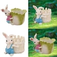 thumbnail image 2 of Rabbit Unique Flower Pots Rabbit Flower Pots Succulents Planter Garden Pots Decorative Flower Pots,D, 2 of 5