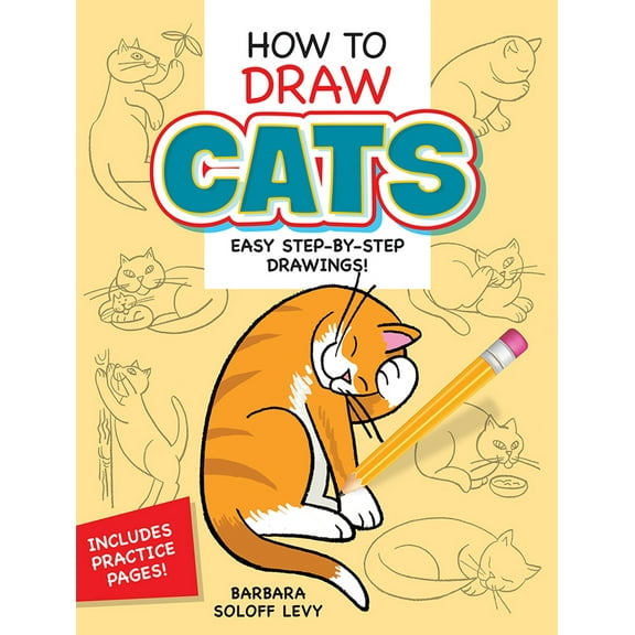Pre-Owned How to Draw Cats: Easy Step-By-Step Drawings! (Paperback) 0486296210 9780486296210