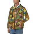 thumbnail image 3 of Honeii Colorful Circle Print Hoodies for Men, Pullover & Full Zip, Breathable Zip up Hoodie, Sweatshirt-Large, 3 of 5