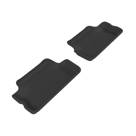 3D MAXpider 2007-2013 Mini Cooper Hardtop Kagu 2nd Row Floormats - Black (L1MN00221509)